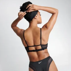 Women's Nike Swim Mesh Top Black - NESSD256 001 -Sports Fashion NESSD256 001 M4