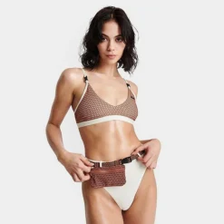 Women's Nike Swim High-Waist Bag Bottoms Coconut Milk - NESSD257 121