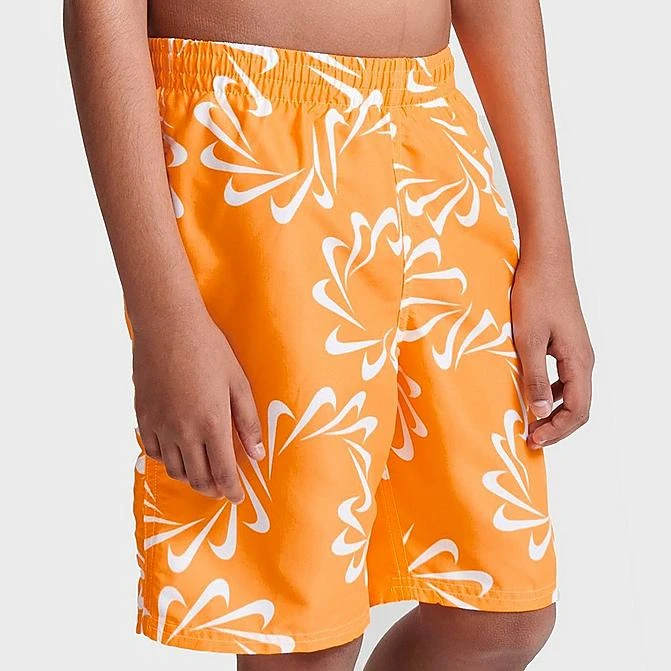 Boys' Nike Swoosh Line Volley 7" Swim Shorts Orange/White - NESSD804 724 1 Boys' Nike Swoosh Line Volley 7" Swim Shorts Orange/White - NESSD804 724