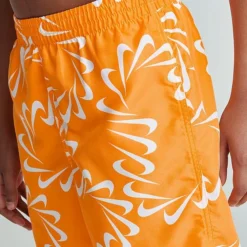 Boys' Nike Swoosh Line Volley 7" Swim Shorts Orange/White - NESSD804 724 10 Boys' Nike Swoosh Line Volley 7" Swim Shorts Orange/White - NESSD804 724 -Sports Fashion NESSD804 724 M5