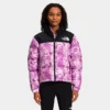 Women's The North Face 1996 Retro Nuptse Jacket Purple Cactus Flower Tonal Dye Print - NF0A3XEO 520