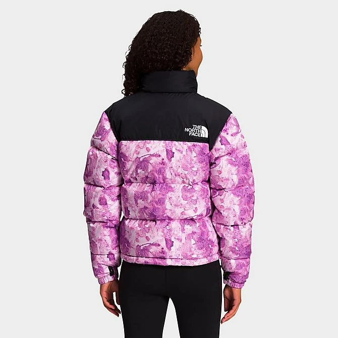 Women's The North Face 1996 Retro Nuptse Jacket Purple Cactus Flower Tonal Dye Print - NF0A3XEO 520 3 Women's The North Face 1996 Retro Nuptse Jacket Purple Cactus Flower Tonal Dye Print - NF0A3XEO 520 - Image 3