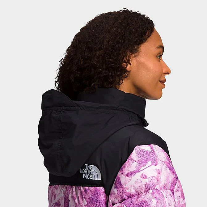 Women's The North Face 1996 Retro Nuptse Jacket Purple Cactus Flower Tonal Dye Print - NF0A3XEO 520 4 Women's The North Face 1996 Retro Nuptse Jacket Purple Cactus Flower Tonal Dye Print - NF0A3XEO 520 - Image 4