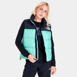 Women's The North Face 1996 Retro Nuptse Vest Wasabi - NF0A3XEP 314 -Sports Fashion NF0A3XEP 314 M3