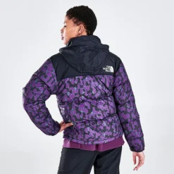 Women's The North Face 1996 Retro Nuptse Printed Jacket Gravity Purple Leopard Print - NF0A5IXK 501 -Sports Fashion NF0A5IXK 501 M4