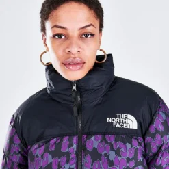 Women's The North Face 1996 Retro Nuptse Printed Jacket Gravity Purple Leopard Print - NF0A5IXK 501 -Sports Fashion NF0A5IXK 501 M5