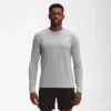 Men's The North Face Wander Long-Sleeve Shirt Meld Grey Heather - NF0A7QEG 030