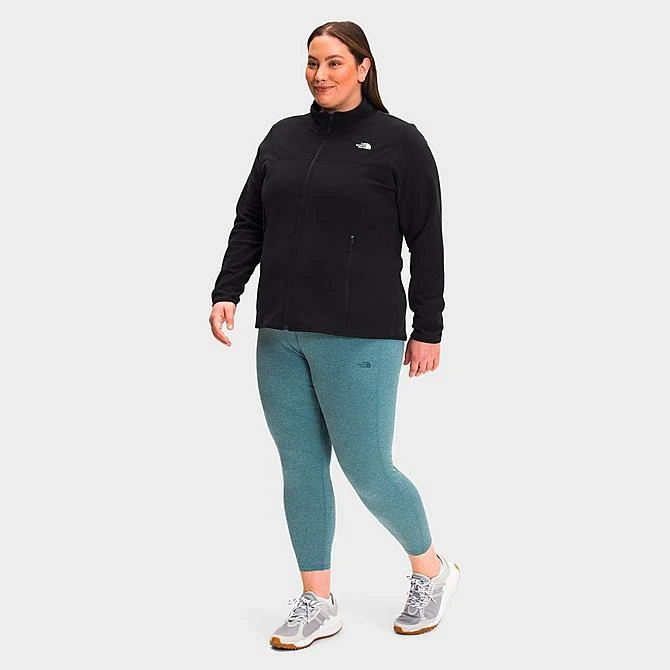 Women’s The North Face TKA Glacier Full-Zip Jacket (Plus Size) TNF Black - NF0A7QIJ 001 3 Women’s The North Face TKA Glacier Full-Zip Jacket (Plus Size) TNF Black - NF0A7QIJ 001 - Image 3