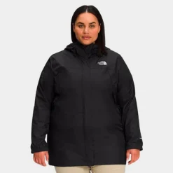 Women's The North Face Antora Parka Jacket (Plus Size) TNF Black - NF0A7QJO 001