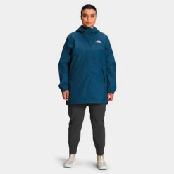 Women's The North Face Antora Parka Jacket (Plus Size) Shady Blue - NF0A7QJO 401