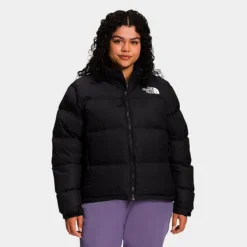Women's The North Face 1996 Retro Nuptse Jacket (Plus Size) Recycled TNF Black - NF0A7QLW 001