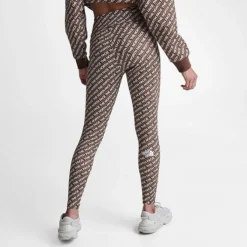 Women's The North Face All-over Print Leggings All-over Print/Earth Brown - NF0A7SU4 201 -Sports Fashion NF0A7SU4 201 M4