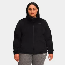 Women's The North Face Osito Full-Zip Jacket (Plus Size) TNF Black - NF0A7UV7 001