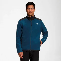 Men's The North Face Alpine Polartec® 200 Full-Zip Jacket Shady Blue/TNF Black - NF0A7WWL 401