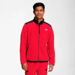Men's The North Face Alpine Polartec® 200 Full-Zip Jacket TNF Red/TNF Black - NF0A7WWL 610