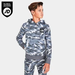 Boys' The North Face Fine Box Hoodie Vanadis Grey - NF0A7X5Y A35