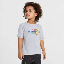 Toddler And Little Kids' The North Face Cotton Summer T-Shirt And Shorts Set TNF Light Grey Heather/Summit Navy - NF0A7ZZM 050 -Sports Fashion NF0A7ZZM 050 M3