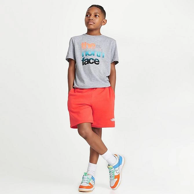 Boys' The North Face Camp Fleece Shorts Retro Orange - NF0A81XQ 810 2 Boys' The North Face Camp Fleece Shorts Retro Orange - NF0A81XQ 810 - Image 2