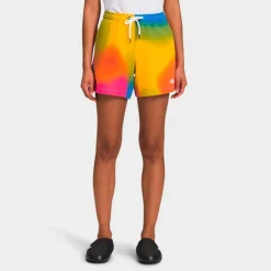 Women's The North Face Allover Print Lounge Shorts Super Sonic Blue Color Gradient Print - NF0A81YE 401