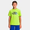 Boys' The North Face Graphic Short Sleeve T-Shirt LED Yellow/TNF Black/Summit Navy - NF0A82T8 730