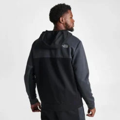 Men's The North Face Kaveh Quarter-Zip Hoodie Black/Grey - NF0A83G9 001 -Sports Fashion NF0A83G9 001 M3