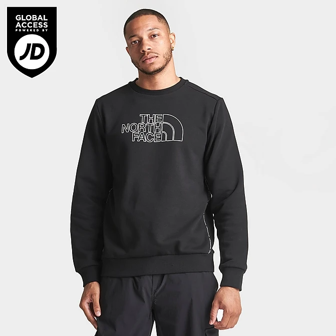Men's The North Face Changala Crew Sweatshirt TNF Black - NF0A857A 001 1 Men's The North Face Changala Crew Sweatshirt TNF Black - NF0A857A 001