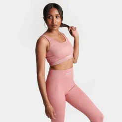 Women's Pink Soda Sport Rib Seamless Bra Ash Rose - PSW11365 310