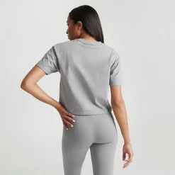 Women's Pink Soda Sport Rose Crop T-Shirt Dusty Rose - PSW11654 040 -Sports Fashion PSW11654 040 M4