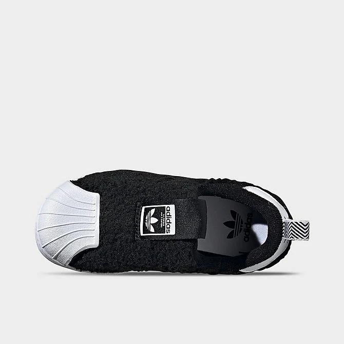Little Kids' Adidas Originals Superstar 360 Slip-On Casual Shoes Black/Black/White - Q46315 001 5 Little Kids' Adidas Originals Superstar 360 Slip-On Casual Shoes Black/Black/White - Q46315 001 - Image 5