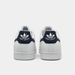 Women's Adidas Originals Stan Smith Casual Shoes Synthetic White/Collegiate Navy - Q47224 100 -Sports Fashion Q47224 100 P4