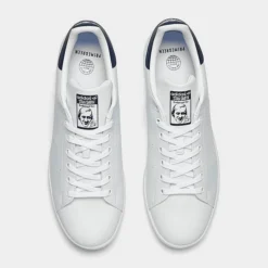 Women's Adidas Originals Stan Smith Casual Shoes Synthetic White/Collegiate Navy - Q47224 100 -Sports Fashion Q47224 100 P5