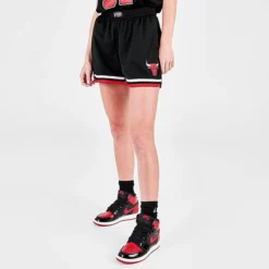 Women's Mitchell & Ness Chicago Bulls NBA 1997-98 Swingman Shorts Black - REL18067 BLK