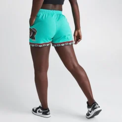 Women's Mitchell & Ness Vancouver Grizzlies 1995-96 Swingman Shorts Teal Blue - REL18067 BLU 9 Women's Mitchell & Ness Vancouver Grizzlies 1995-96 Swingman Shorts Teal Blue - REL18067 BLU -Sports Fashion REL18067 BLU M4