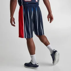 Men's Mitchell & Ness Houston Rockets NBA 1996-97 Away Swingman Basketball Shorts Navy/Red - RONAVY96 HRO -Sports Fashion RONAVY96 HRO M4