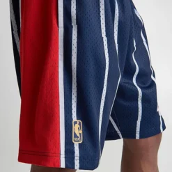 Men's Mitchell & Ness Houston Rockets NBA 1996-97 Away Swingman Basketball Shorts Navy/Red - RONAVY96 HRO -Sports Fashion RONAVY96 HRO M5