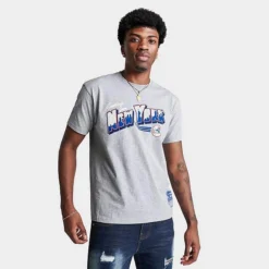 Men's Mitchell & Ness New York Yankees MLB Greetings Graphic T-Shirt Grey - RTP22060 063
