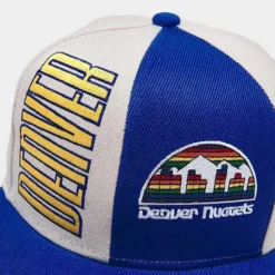 Mitchell & Ness Denver Nuggets NBA Pop Panel Snapback Hat White/Royal Blue - S5154DNU ROY -Sports Fashion S5154DNU ROY P3