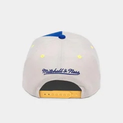 Mitchell & Ness Denver Nuggets NBA Pop Panel Snapback Hat White/Royal Blue - S5154DNU ROY -Sports Fashion S5154DNU ROY P4