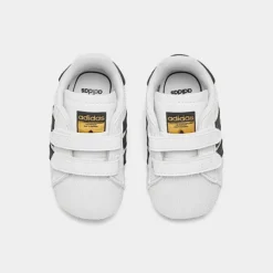 Infant Adidas Originals Superstar Crib Shoes Cloud White/Core Black/Cloud White - S79916 WBL -Sports Fashion S79916 WBL P5