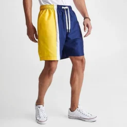 Men's Sonneti London Colorblocked Swim Shorts Yellow/Blue - SNM13119 090 -Sports Fashion SNM13119 090 M3