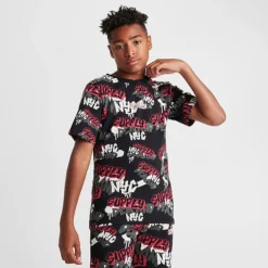 Kids' Supply & Demand Graffiti T-Shirt Black/Red - SUJ16542 090 -Sports Fashion SUJ16542 090 M3
