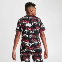 Kids' Supply & Demand Graffiti T-Shirt Black/Red - SUJ16542 090 -Sports Fashion SUJ16542 090 M4