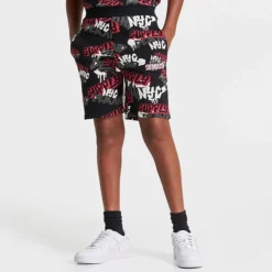 Kids' Supply & Demand Graffiti Shorts Black/Red - SUJ16544 090