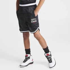 Boys' Supply & Demand Paisley Basketball Shorts Black - SUJ16556 090