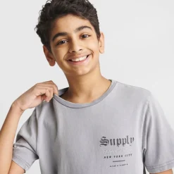 Boys' Supply & Demand Acid Wash T-Shirt Grey - SUJ16579 040 9 Boys' Supply & Demand Acid Wash T-Shirt Grey - SUJ16579 040 -Sports Fashion SUJ16579 040 M5