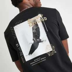 Men's Supply & Demand Gothic Flow T-Shirt Black - SUM16444 090 -Sports Fashion SUM16444 090 M5