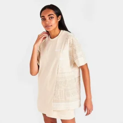 Women's Supply & Demand Paisley Patch Split T-Shirt Beige - SUW16384 250 8 Women's Supply & Demand Paisley Patch Split T-Shirt Beige - SUW16384 250 -Sports Fashion SUW16384 250 M3