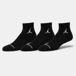 Nike Jordan Everyday Max 3-Pack Ankle Socks Black/Black/Black - SX5544 010