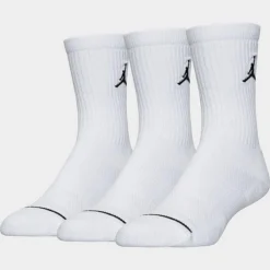 Nike Jordan Jumpman 3-Pack Crew Socks White/White/White - SX5545 100