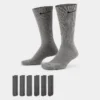 Nike Everyday Plus Cushioned Crew Training Socks (6-Pack) Carbon Heather Grey - SX6897 065